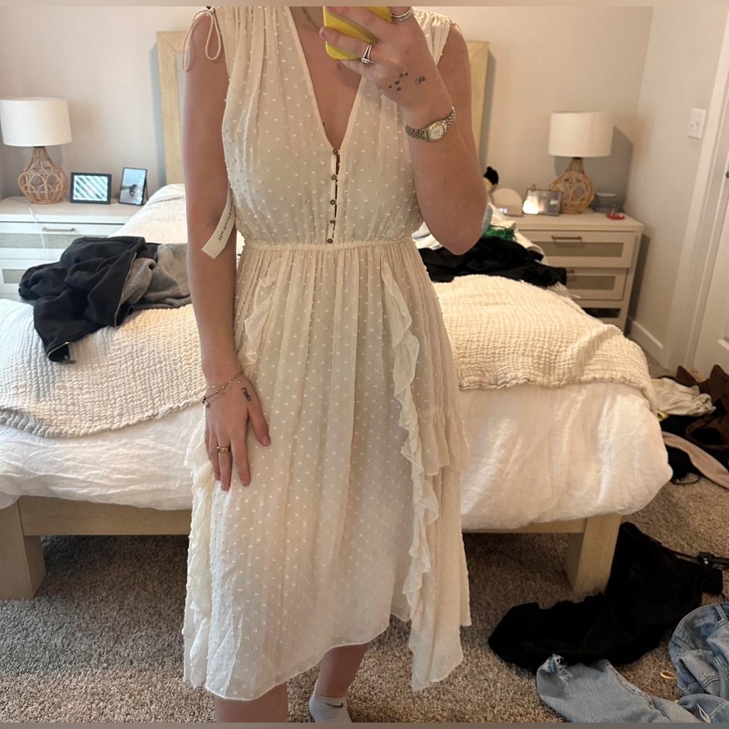 Ulla Johnson Aurelie Silk And Cotton Midi Dress